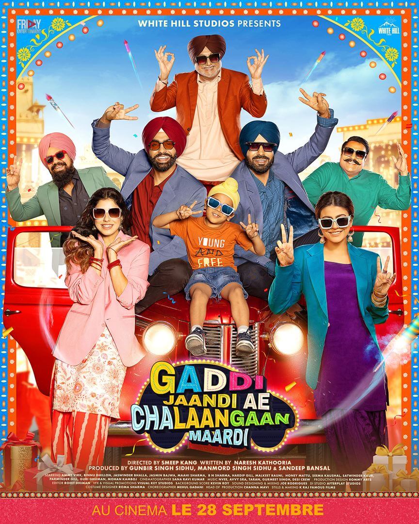 Affiche du film Gaddi Jaandi Ae Chalaangaan Maardi (2023) de Smeep Kang. Voir Gaddi Jaandi Ae Chalaangaan Maardi en streaming / torrent sur meilleurs-films.fr