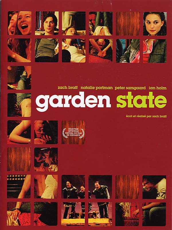 Affiche du film Garden State (2004) de Zach Braff. Voir Garden State en streaming / torrent sur meilleurs-films.fr