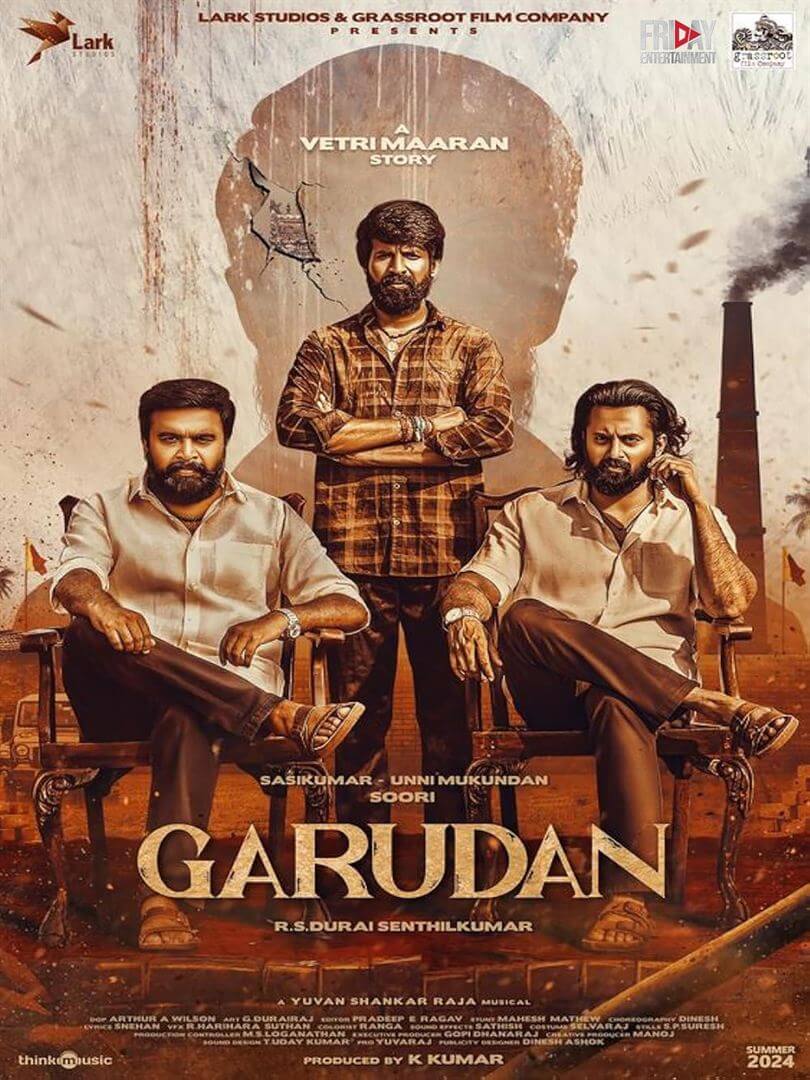 Affiche du film Garudan (2024) de R.S. Durai Senthilkumar. Voir Garudan en streaming / torrent sur meilleurs-films.fr