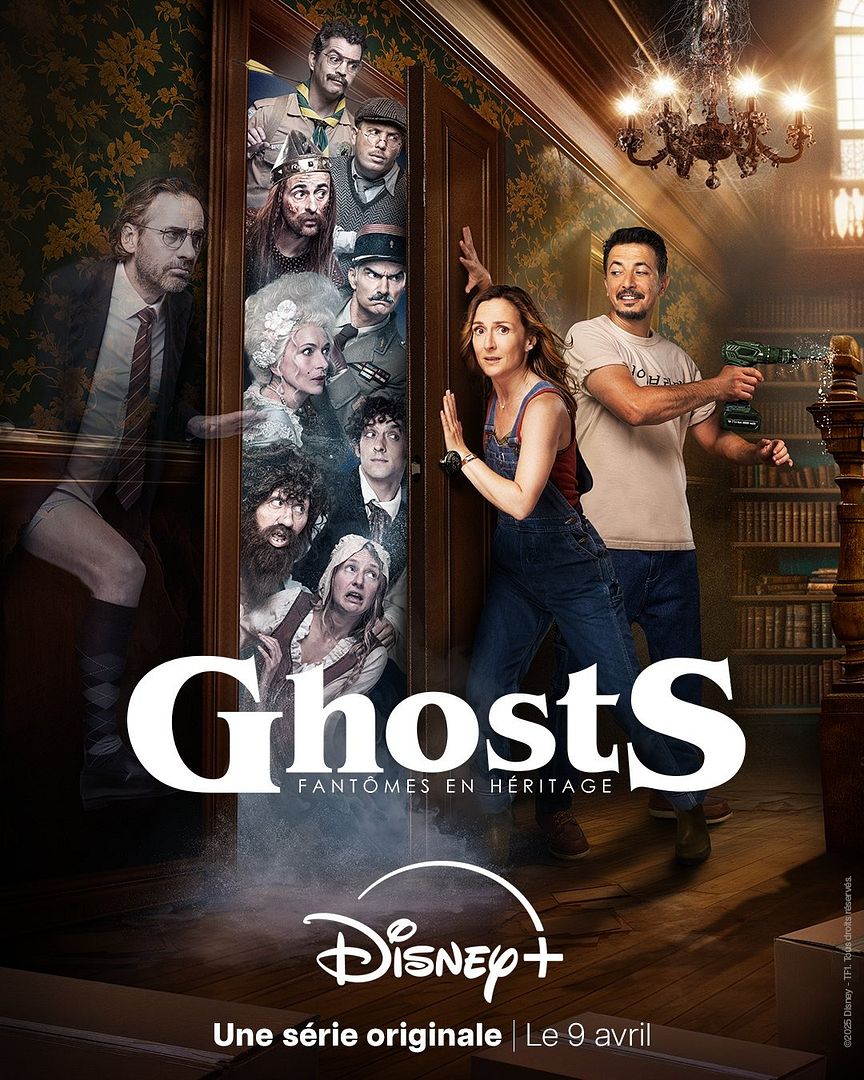 Affiche de la série Ghosts : Fantômes en héritage (2025) de Arthur Sanigou. Voir Ghosts : Fantômes en héritage en streaming / torrent sur meilleurs-films.fr