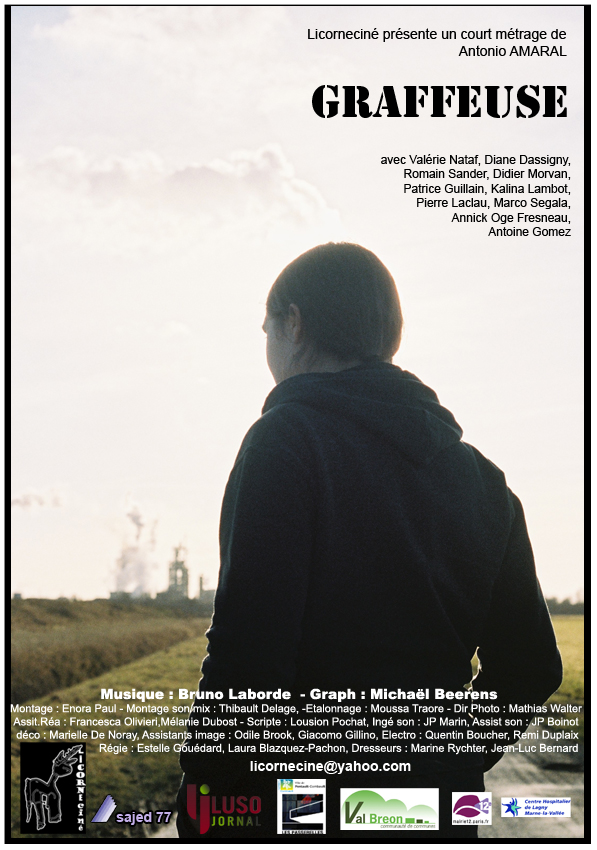 Affiche du court métrage Graffeuse (2013) de Antonio Amaral. Voir Graffeuse en streaming / torrent sur meilleurs-films.fr