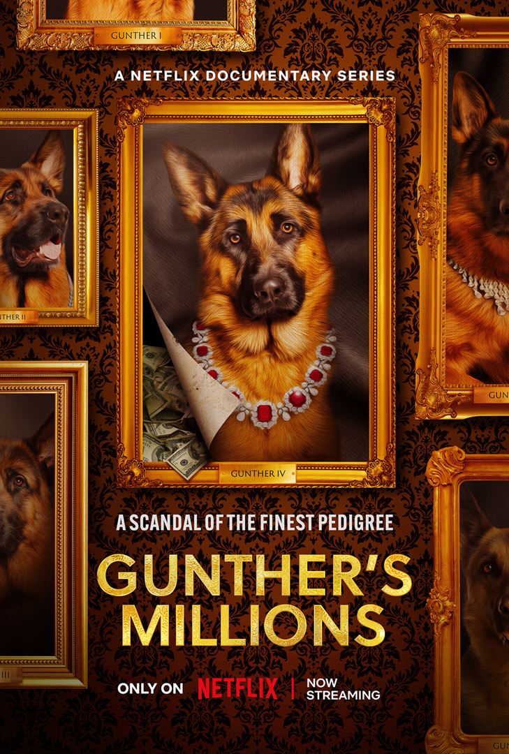 Affiche de la série Gunther, le chien qui valait des millions (2023) de . Voir Gunther, le chien qui valait des millions en streaming / torrent sur meilleurs-films.fr