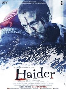 Affiche du film Haider (2014) de Vishal Bhardwaj. Voir Haider en streaming / torrent sur meilleurs-films.fr