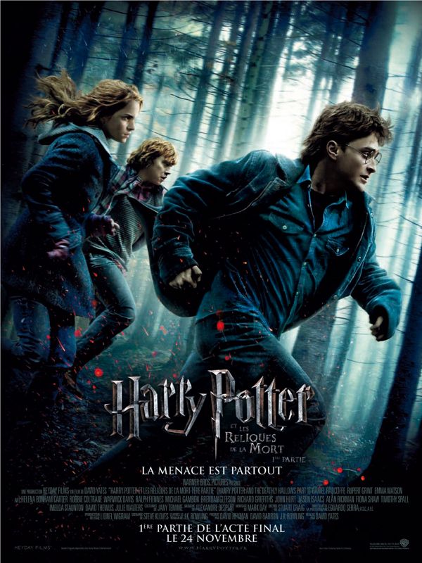 Affiche du film Harry Potter et les reliques de la mort – partie 1 (2010) de David Yates. Voir Harry Potter et les reliques de la mort – partie 1 en streaming / torrent sur meilleurs-films.fr