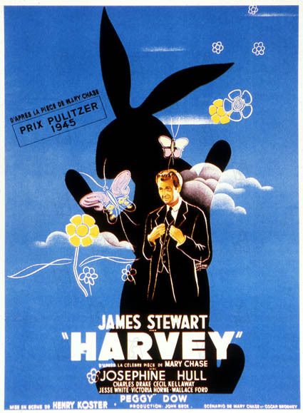 Affiche du film Harvey (1950) de Henry Koster. Voir Harvey en streaming / torrent sur meilleurs-films.fr