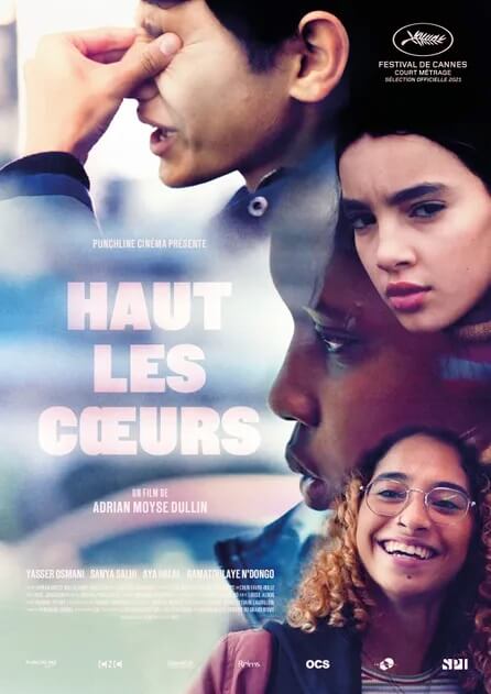 Affiche du court métrage Haut Les Coeurs (2021) de Adrian Moyse Dullin. Voir Haut Les Coeurs en streaming / torrent sur meilleurs-films.fr