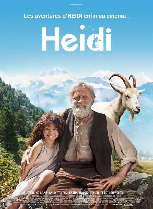 Affiche du film Heidi (2015) de Alain Gsponer. Voir Heidi en streaming / torrent sur meilleurs-films.fr