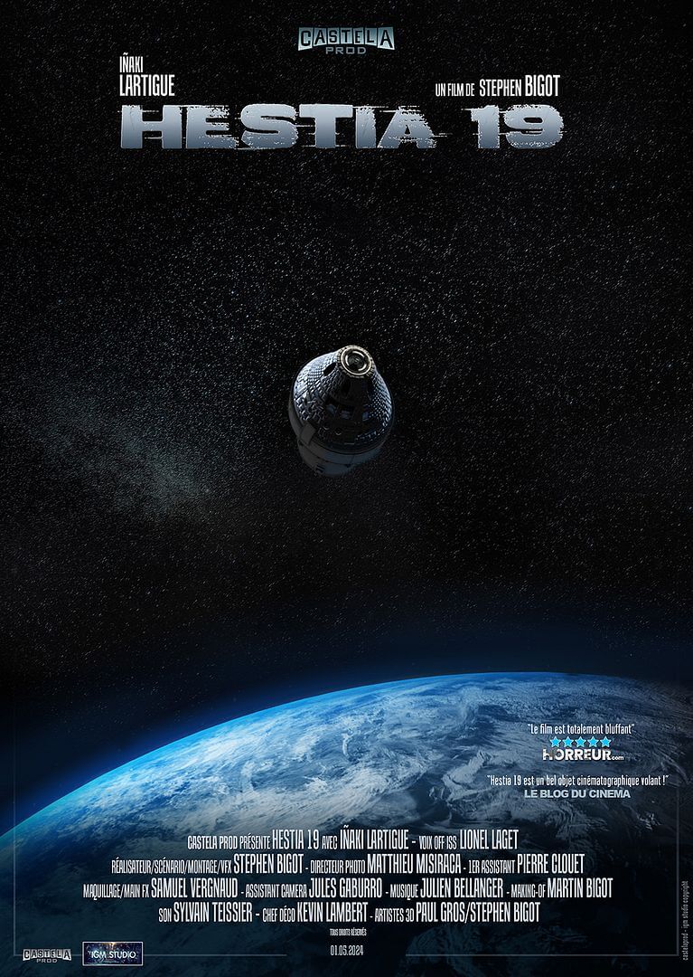 Affiche du court métrage Hestia 19 (2026) de Stephen Bigot. Voir Hestia 19 en streaming / torrent sur meilleurs-films.fr