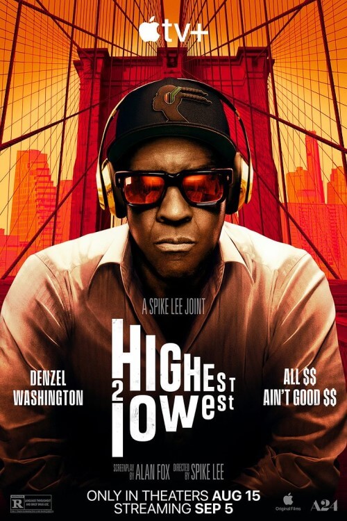 Affiche du film Highest 2 Lowest (2025) de Spike Lee. Voir Highest 2 Lowest en streaming / torrent sur meilleurs-films.fr