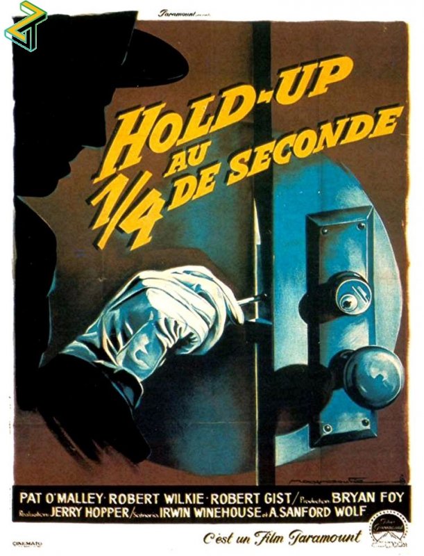 Affiche du film Hold Up au quart de seconde (1961) de Jerry Hopper. Voir Hold Up au quart de seconde en streaming / torrent sur meilleurs-films.fr
