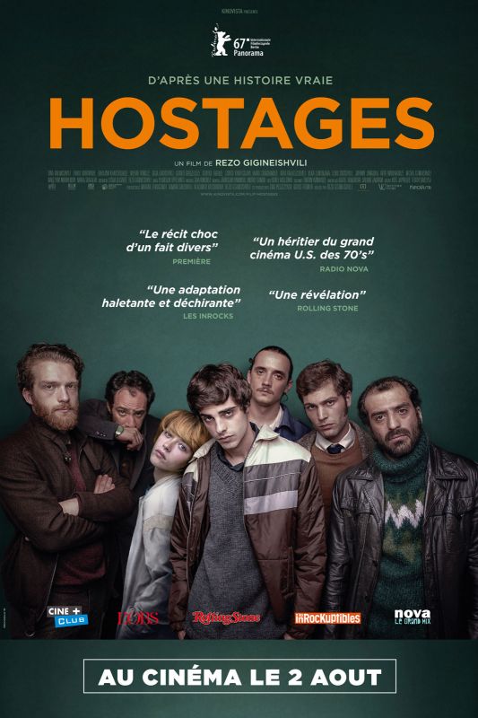 Affiche du film Hostages (2017) de Rezo Gigineishvili. Voir Hostages en streaming / torrent sur meilleurs-films.fr