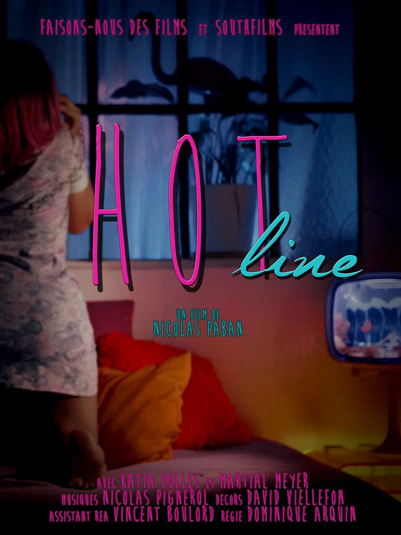 Affiche du court métrage Hot Line (2017) de Nicolas Paban. Voir Hot Line en streaming / torrent sur meilleurs-films.fr