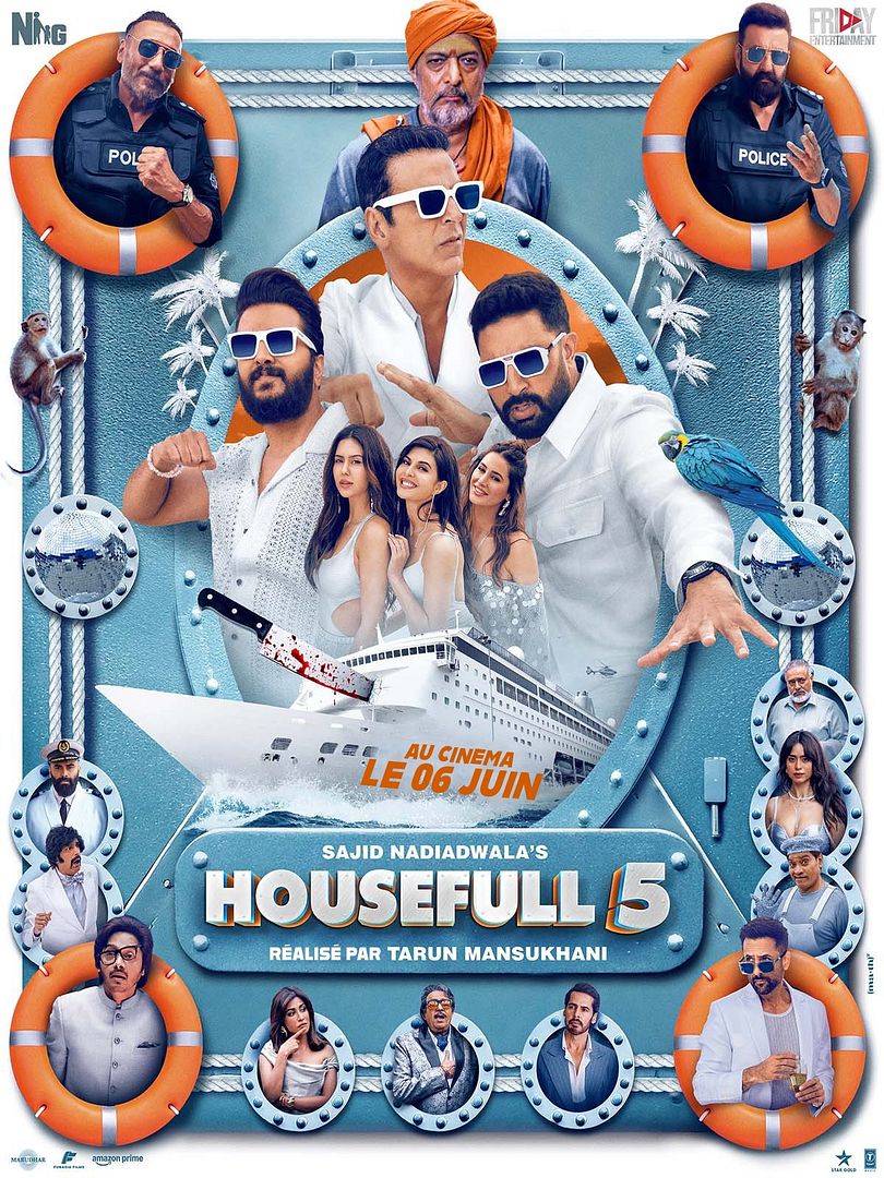 Affiche du film Housefull 5 (2025) de Tarun Mansukhani. Voir Housefull 5 en streaming / torrent sur meilleurs-films.fr