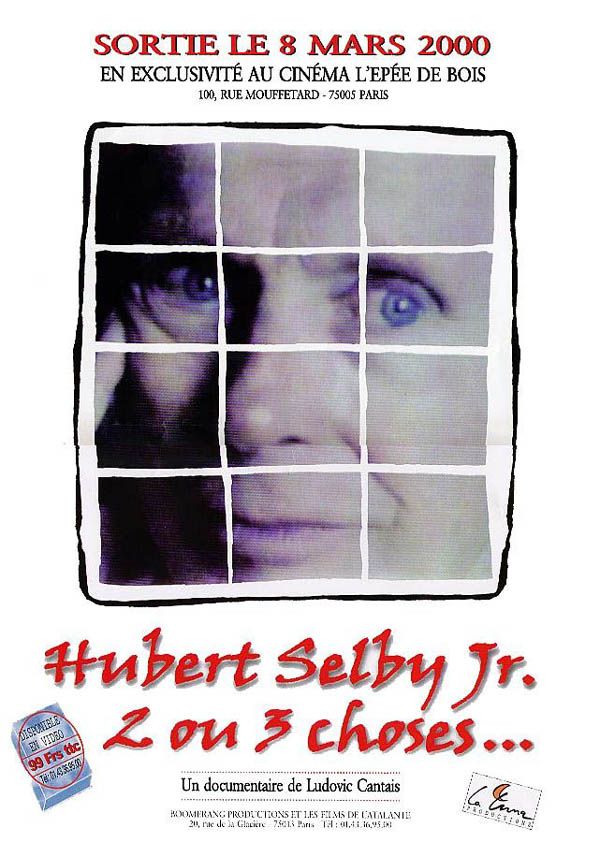 Affiche du court métrage Hubert Selby Jr, 2 ou 3 choses… (1999) de Ludovic Cantais. Voir Hubert Selby Jr, 2 ou 3 choses… en streaming / torrent sur meilleurs-films.fr