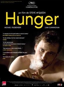 Affiche du film Hunger (2008) de Steve McQueen. Voir Hunger en streaming / torrent sur meilleurs-films.fr
