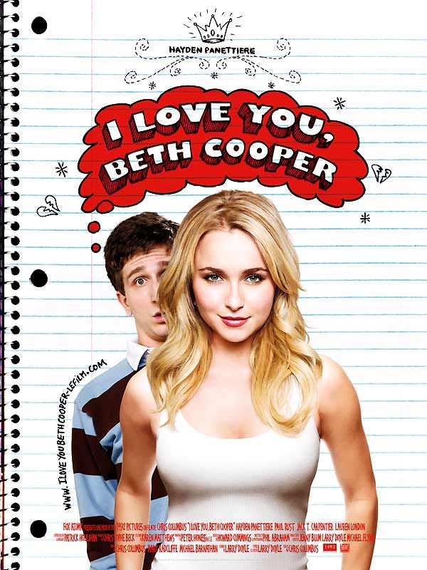 Affiche du film I Love You, Beth Cooper (2009) de Chris Columbus. Voir I Love You, Beth Cooper en streaming / torrent sur meilleurs-films.fr