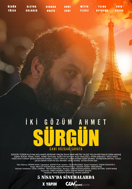 Affiche du film İki Gözüm Ahmet: Sürgün (2024) de Gani Rüzgar Şavata. Voir İki Gözüm Ahmet: Sürgün en streaming / torrent sur meilleurs-films.fr