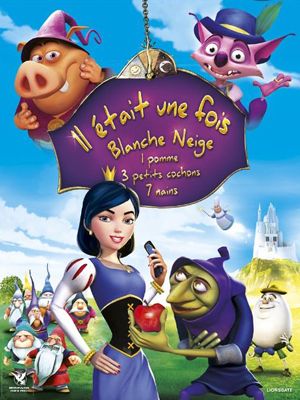 Affiche du film Il était une fois Blanche Neige, 1 pomme, 3 petits cochons, 7 nains (2009) de Boyd Kirkland. Voir Il était une fois Blanche Neige, 1 pomme, 3 petits cochons, 7 nains en streaming / torrent sur meilleurs-films.fr