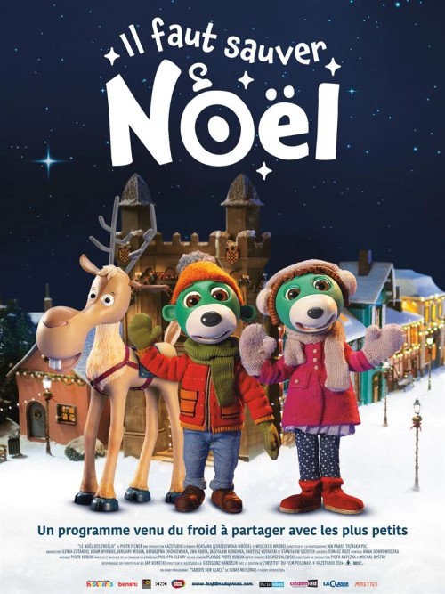 Affiche du court métrage Il faut sauver Noël ! (2024) de Ignas Meilūnas. Voir Il faut sauver Noël ! en streaming / torrent sur meilleurs-films.fr