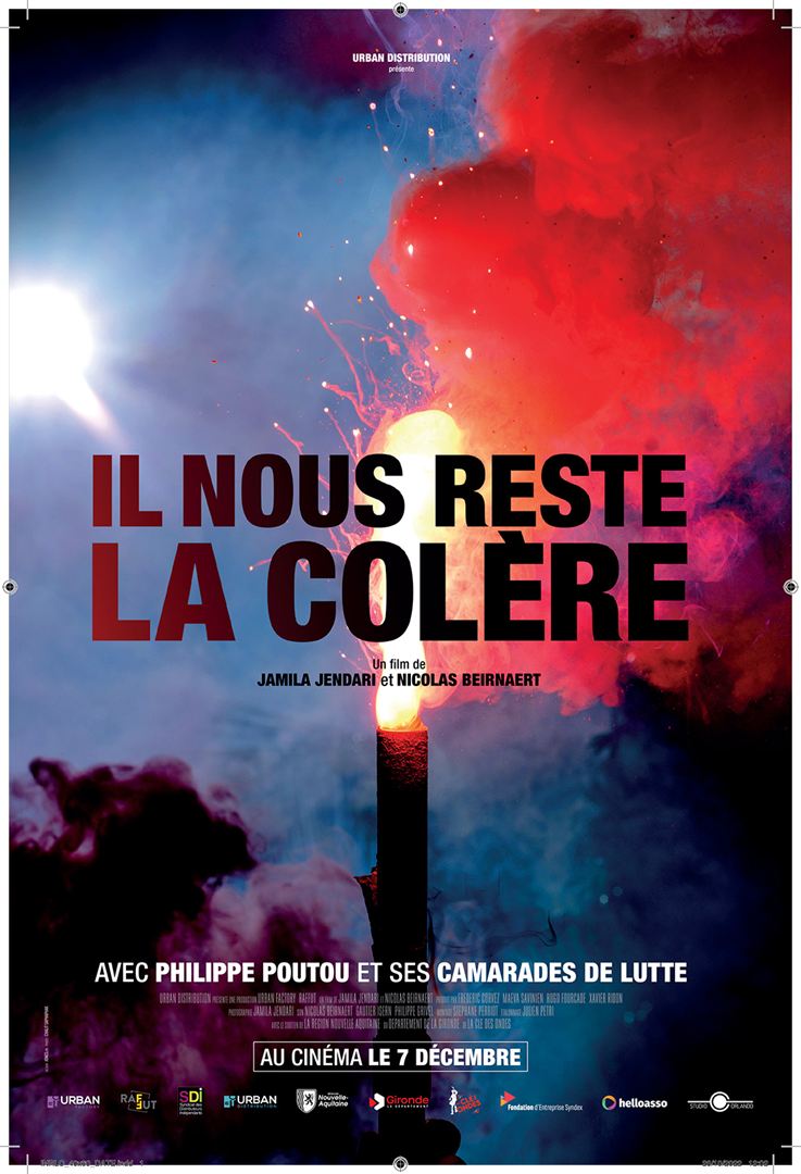 Affiche du film Il nous reste la colère (2022) de Jamila Jendari. Voir Il nous reste la colère en streaming / torrent sur meilleurs-films.fr