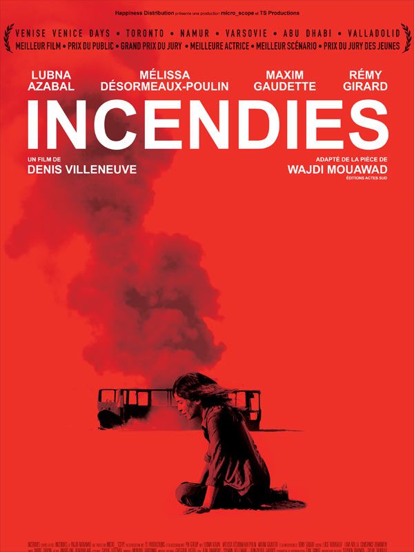 Affiche du film Incendies (2010) de Denis Villeneuve Affiche du film Incendies (2010) de Denis Villeneuve. Voir Incendies en streaming / torrent sur meilleurs-films.fr