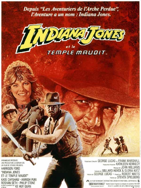 Affiche du film Indiana Jones et le Temple maudit (1984) de Steven Spielberg Affiche du film Indiana Jones et le Temple maudit (1984) de Steven Spielberg. Voir Indiana Jones et le Temple maudit en streaming / torrent sur meilleurs-films.fr