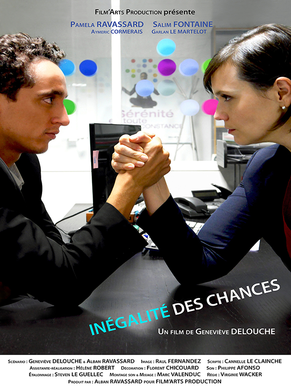 Affiche du court métrage Inégalité des chances (2017) de Alban Ravassard. Voir Inégalité des chances en streaming / torrent sur meilleurs-films.fr