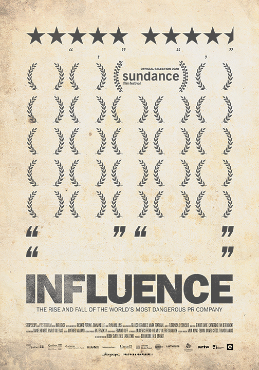 Affiche du film Influence, les armes de la com (2020) de Diana Neille. Voir Influence, les armes de la com en streaming / torrent sur meilleurs-films.fr
