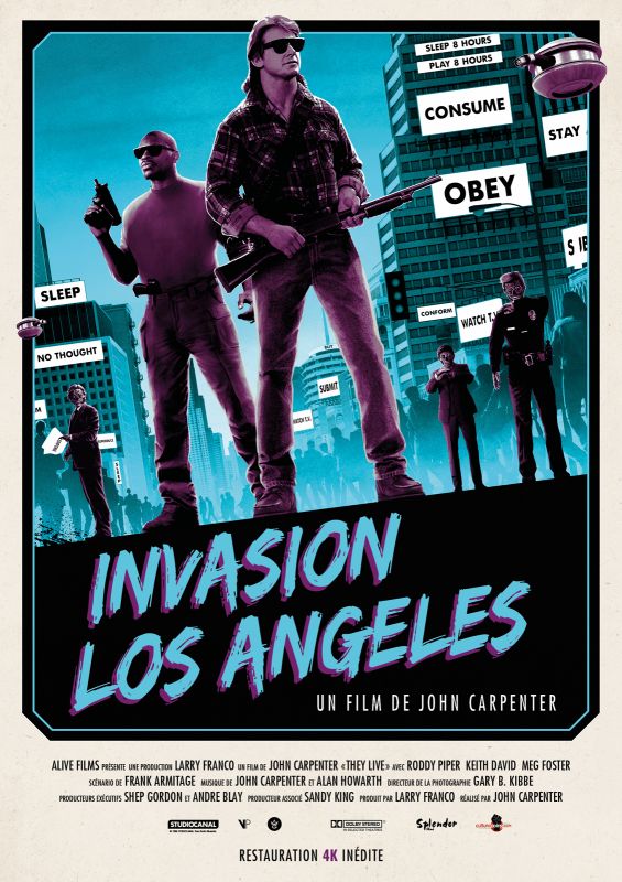 Affiche du film Invasion Los Angeles (1988) de John Carpenter Affiche du film Invasion Los Angeles (1988) de John Carpenter. Voir Invasion Los Angeles en streaming / torrent sur meilleurs-films.fr