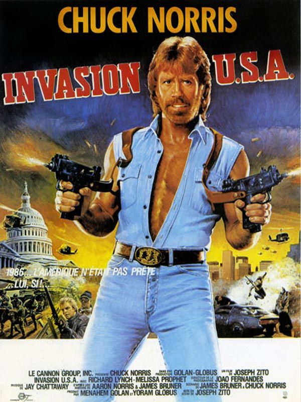 Affiche du film Invasion U.S.A. (1985) de Joseph Zito. Voir Invasion U.S.A. en streaming / torrent sur meilleurs-films.fr