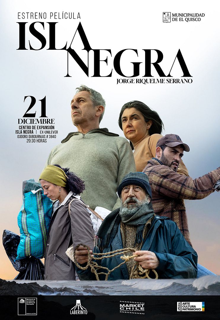 Affiche du film Isla negra (2024) de Jorge Riquelme Serrano. Voir Isla negra en streaming / torrent sur meilleurs-films.fr