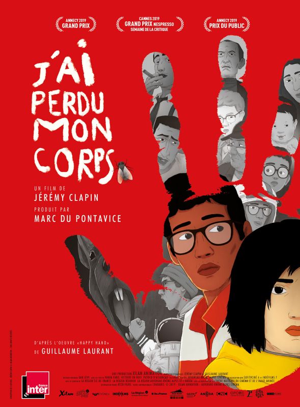 Affiche du film J’ai perdu mon corps (2019) de Jérémy Clapin. Voir J’ai perdu mon corps en streaming / torrent sur meilleurs-films.fr