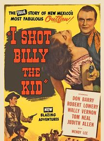 Affiche du film J’ai tué Billy le Kid (1950) de William Berke. Voir J’ai tué Billy le Kid en streaming / torrent sur meilleurs-films.fr