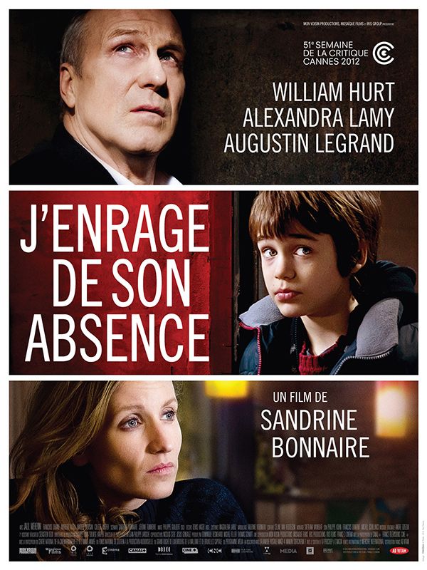 Affiche du film J’enrage de son absence (2012) de Sandrine Bonnaire. Voir J’enrage de son absence en streaming / torrent sur meilleurs-films.fr