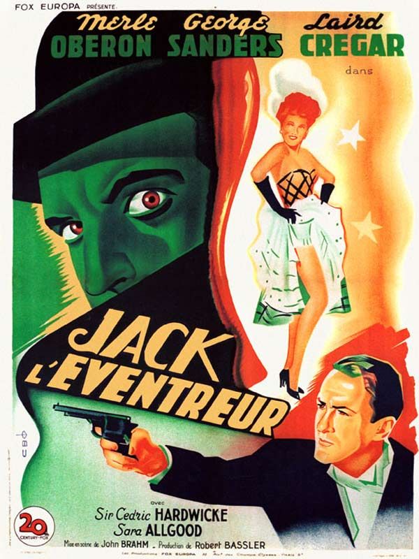 Affiche du film Jack l’éventreur (1944) de John Brahm. Voir Jack l’éventreur en streaming / torrent sur meilleurs-films.fr