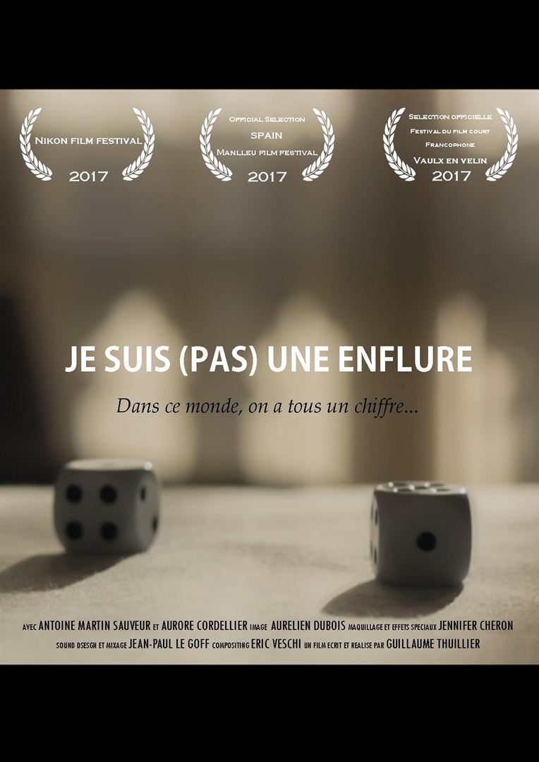 Affiche du court métrage Je suis (pas) une enflure (2016) de Guillaume Thuillier. Voir Je suis (pas) une enflure en streaming / torrent sur meilleurs-films.fr