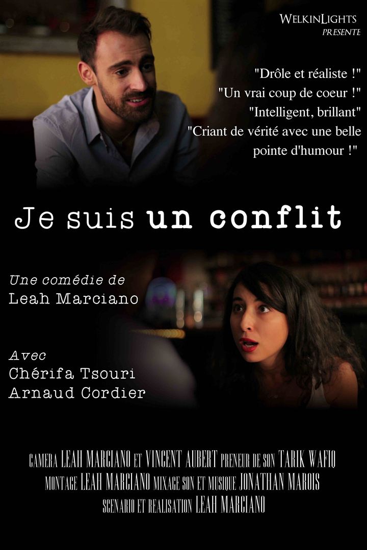 Affiche du court métrage Je suis un conflit (2013) de Leah Marciano Affiche du court métrage Je suis un conflit (2013) de Leah Marciano. Voir Je suis un conflit en streaming / torrent sur meilleurs-films.fr
