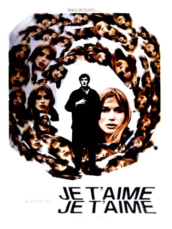 Affiche du film Je t’aime, je t’aime (1968) de Alain Resnais. Voir Je t’aime, je t’aime en streaming / torrent sur meilleurs-films.fr