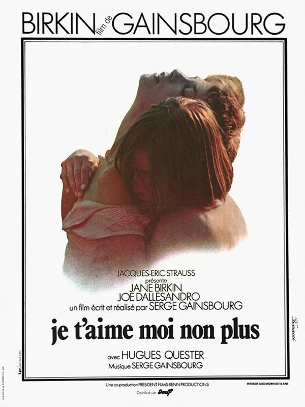 Affiche du film Je t’aime moi non plus (1976) de Serge Gainsbourg. Voir Je t’aime moi non plus en streaming / torrent sur meilleurs-films.fr