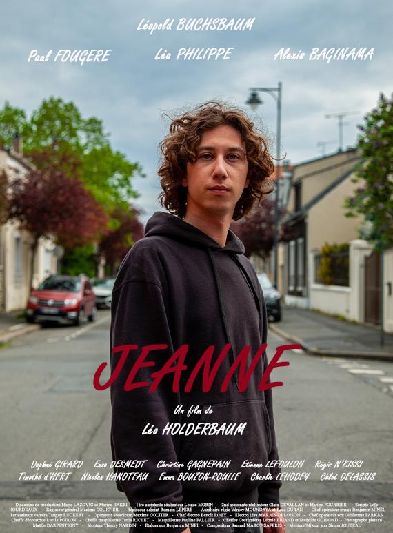 Affiche du court métrage Jeanne (2025) de Léo Holderbaum. Voir Jeanne en streaming / torrent sur meilleurs-films.fr