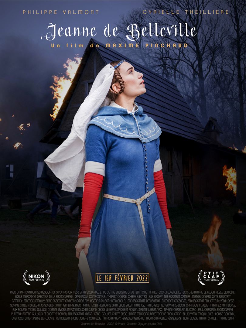 Affiche du court métrage Jeanne de Belleville (2022) de Maxime Pinchaud. Voir Jeanne de Belleville en streaming / torrent sur meilleurs-films.fr