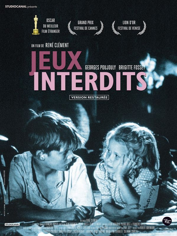 Affiche du film Jeux interdits (1952) de René Clément Affiche du film Jeux interdits (1952) de René Clément. Voir Jeux interdits en streaming / torrent sur meilleurs-films.fr