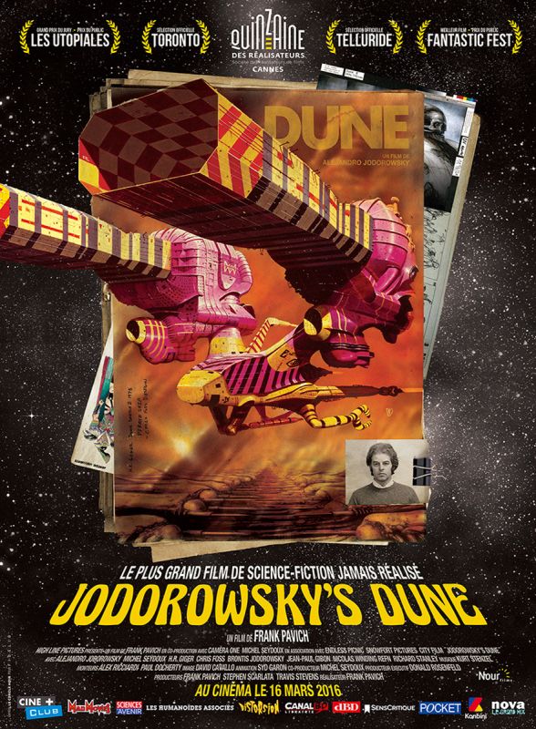 Affiche du film Jodorowsky’s Dune (2013) de Frank Pavich. Voir Jodorowsky’s Dune en streaming / torrent sur meilleurs-films.fr