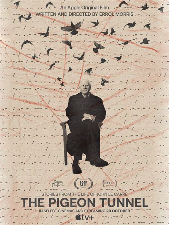 Affiche du film John Le Carré : le tunnel aux pigeons (2023) de Errol Morris. Voir John Le Carré : le tunnel aux pigeons en streaming / torrent sur meilleurs-films.fr