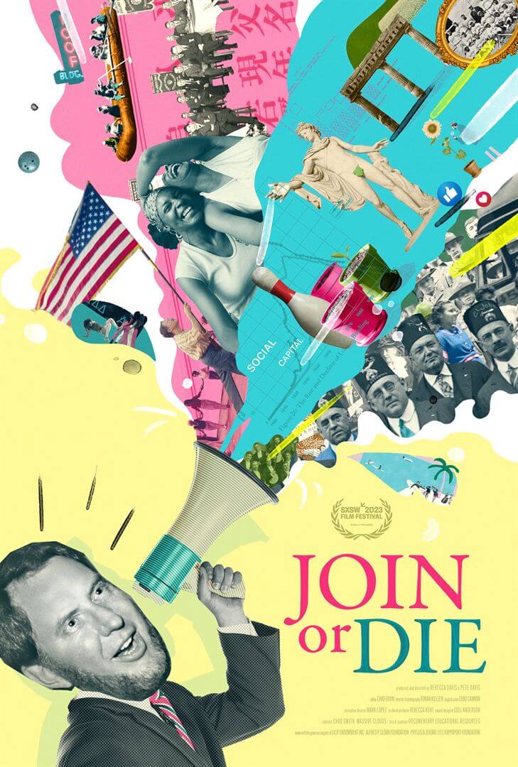 Affiche du film Join or Die (2022) de Pete Davis. Voir Join or Die en streaming / torrent sur meilleurs-films.fr