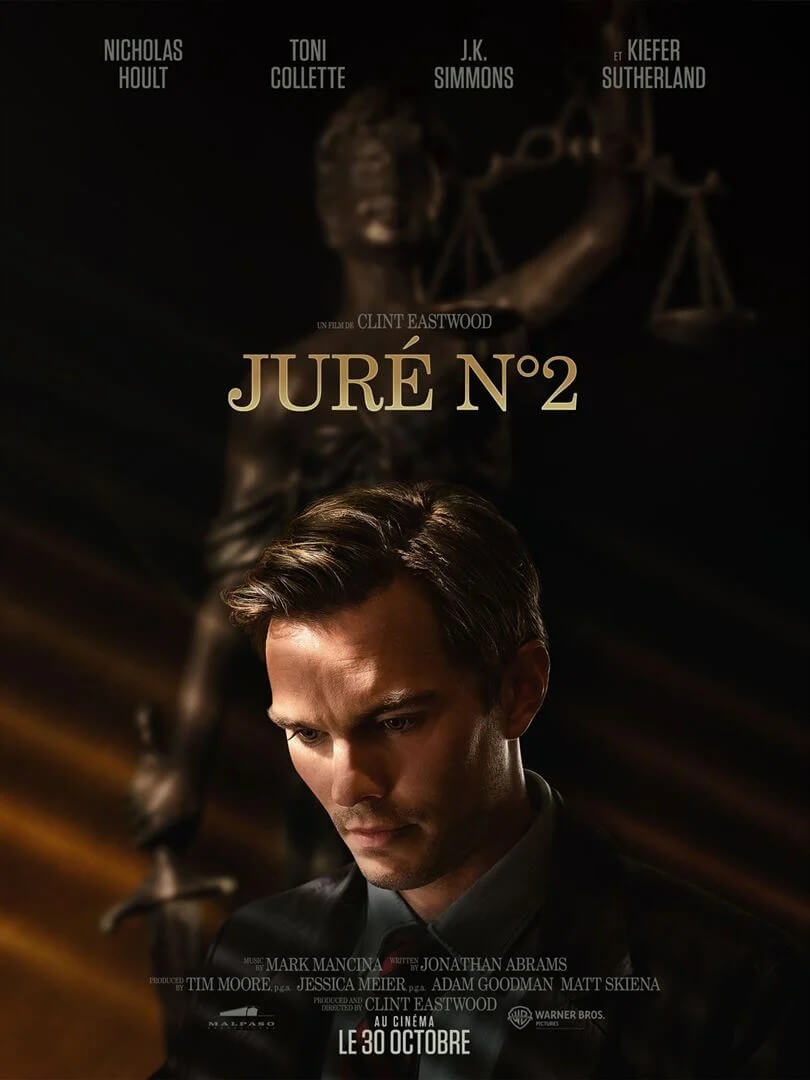 Affiche du film Juré n°2 (2024) de Clint Eastwood Affiche du film Juré n°2 (2024) de Clint Eastwood. Voir Juré n°2 en streaming / torrent sur meilleurs-films.fr