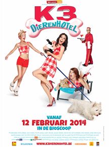 Affiche du film K3 Dierenhotel (2014) de Bart Van Leemputten. Voir K3 Dierenhotel en streaming / torrent sur meilleurs-films.fr
