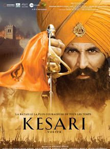 Affiche du film Kesari (2019) de Anurag Singh. Voir Kesari en streaming / torrent sur meilleurs-films.fr