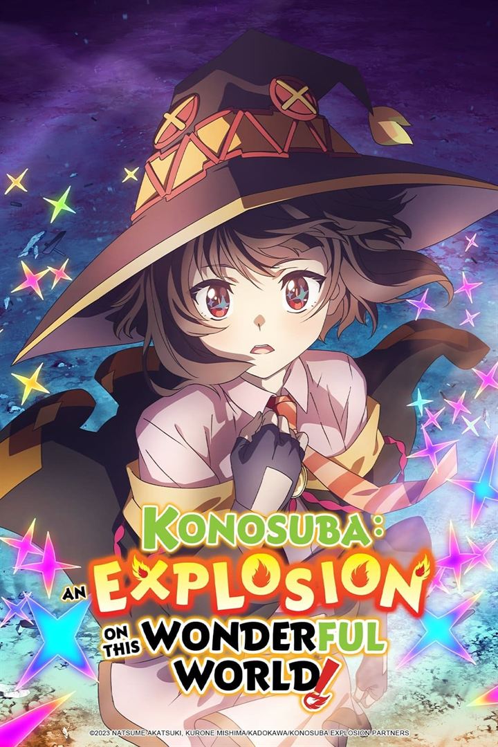 Affiche de la série KONOSUBA – An Explosion on This Wonderful World! (2023) de . Voir KONOSUBA – An Explosion on This Wonderful World! en streaming / torrent sur meilleurs-films.fr