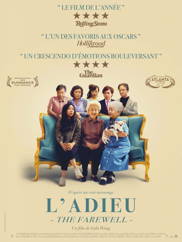 Affiche du film L’Adieu (The Farewell) (2019) de Lulu Wang Affiche du film L’Adieu (The Farewell) (2019) de Lulu Wang. Voir L’Adieu (The Farewell) en streaming / torrent sur meilleurs-films.fr